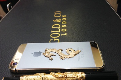 iPhone 5s phiên bản rồng vàng nguyên khối về Việt Nam